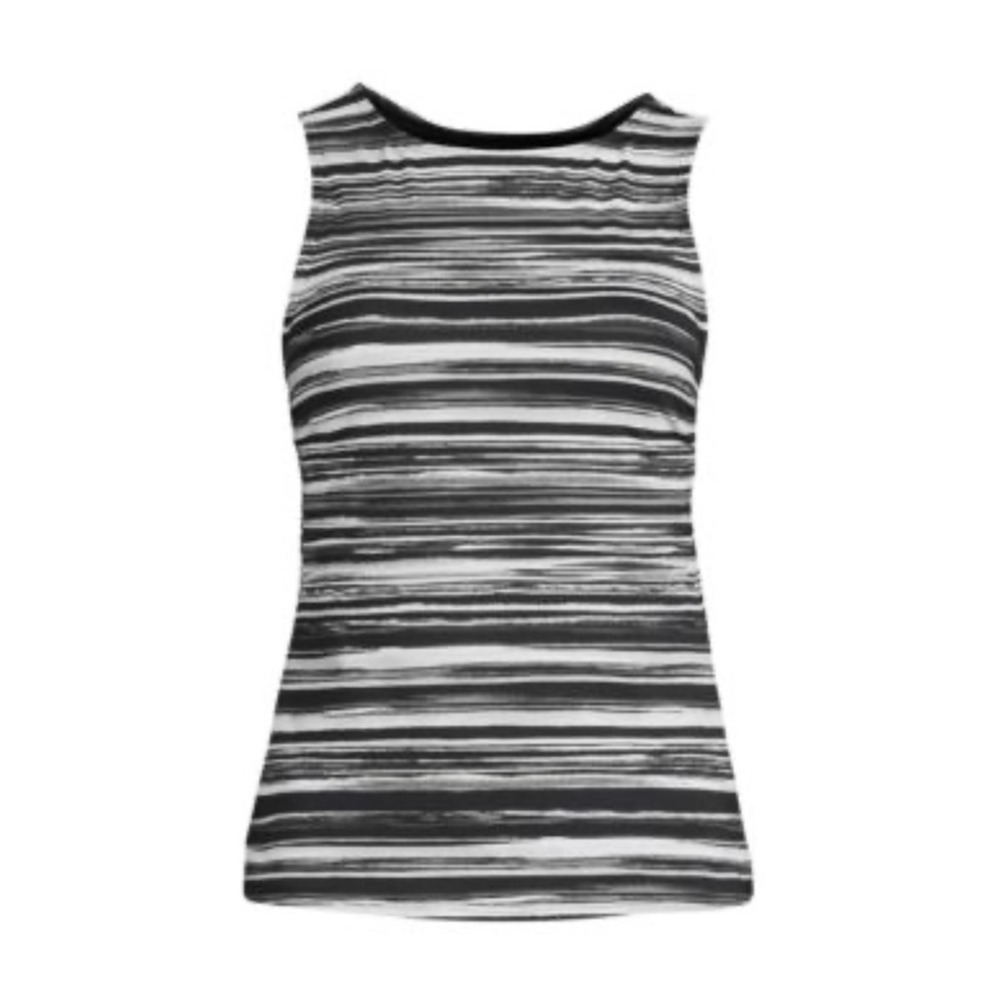 Lands' End Women 10 High Neck UPF 50 Sun Protection Modest Tankini Swimsuit Top